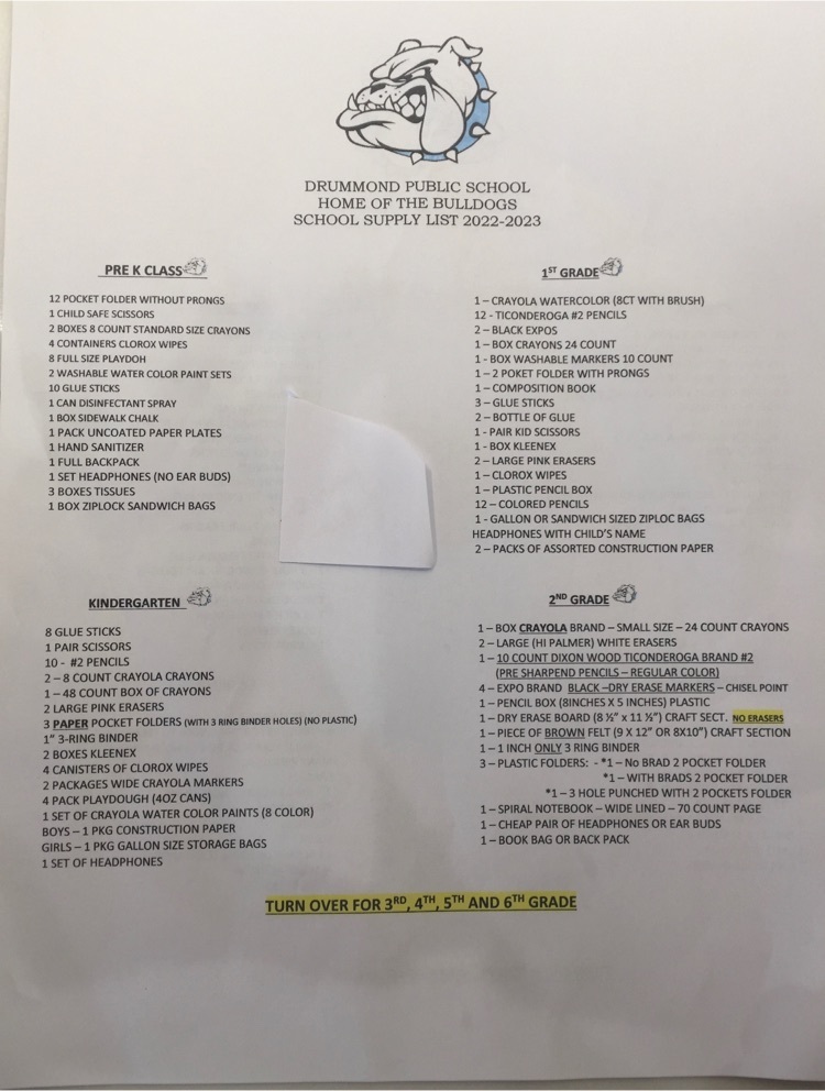 supply list