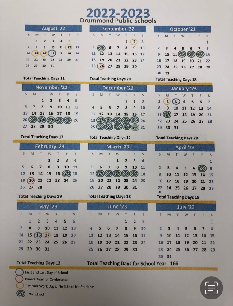 school calendar 